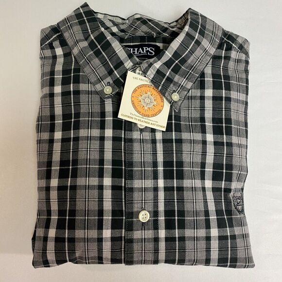 NWOT Chaps Ralph Lauren Shirt Men's XL Multicolor Plaid Long Sleeve Button Down - Picture 15 of 16